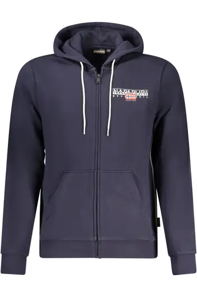 Pánska mikina Napapijri na zips modrá