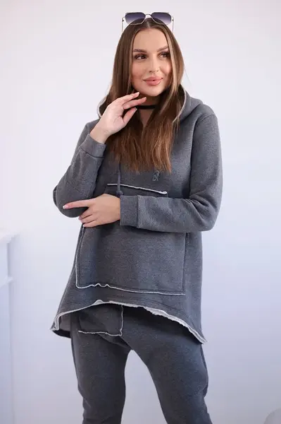 marka niezdefiniowana Súprava s nohavičkami Baggy grafitu