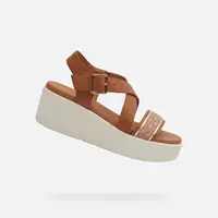 Light brown women's sandals Geox Xand 2.2S - Women's