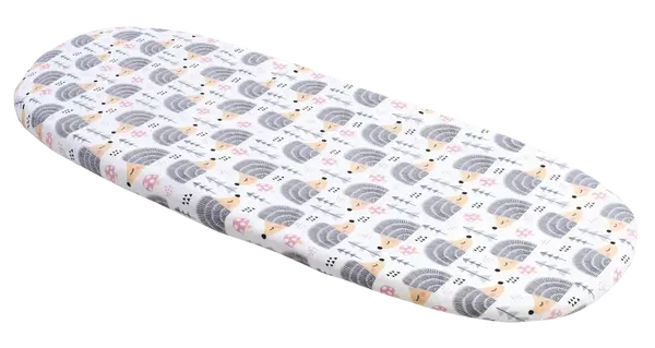 Medi Partners Fitted sheet for a stroller - cotton - Gray hedgehogs