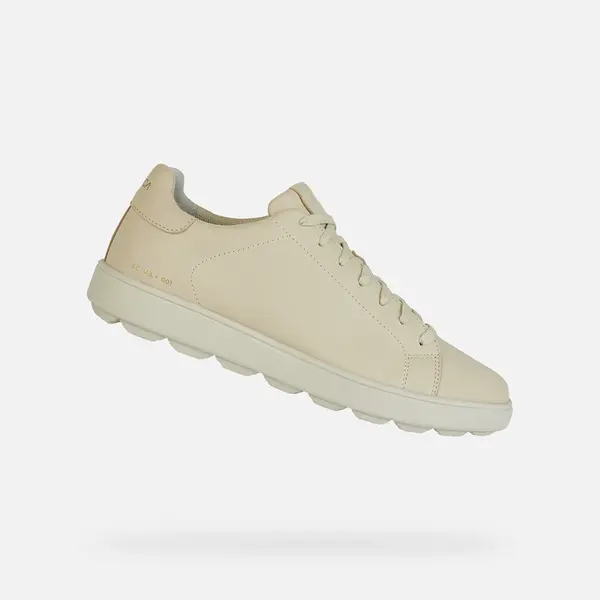 Beige men's sneakers Geox Spherica ECUB-1 - Men's