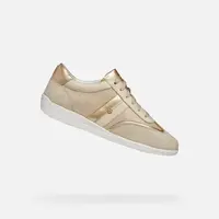 Gold women's sneakers Geox Myria - Women's