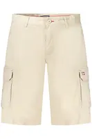 Pánske béžové kapsáčové bermudy