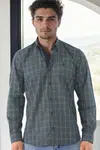 G711 DEWBERRY MEN'S SHIRT-KHAKI-1