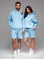 Ombre UNISEX sweatshirt set hoodie + athleisure shorts