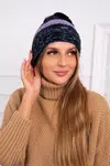 Kesi Čapica s fleece Pola K267 námornícka modrá + more