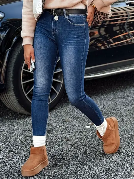 Dámske skinny rifle JEANLIFE modré