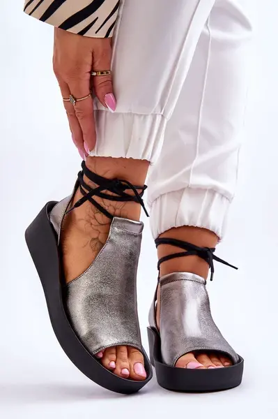 Zazoo Kožené sandále pre Nicole