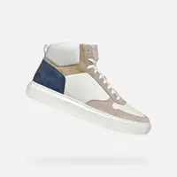 White men's sneakers Geox Deiven - Men's