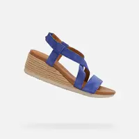 Blue women's sandals Geox Ischia Corda - Women's
