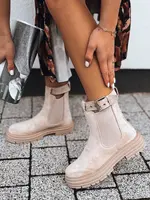 Dámske čižmy MADDEN Farba béžová DSTREET