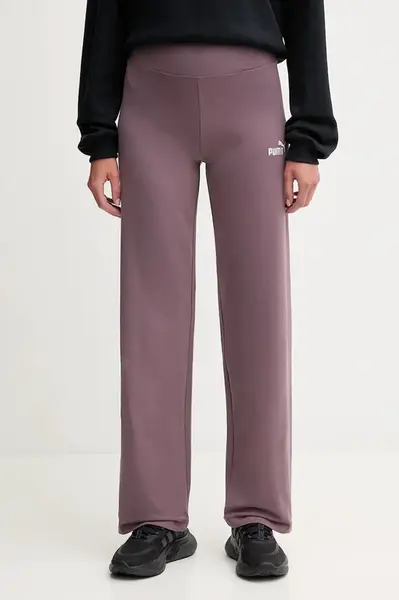 Tepláky Puma dámské, hnědá barva, 682429