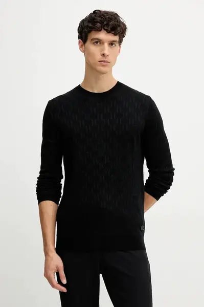 Svetr z vlněné směsi Karl Lagerfeld