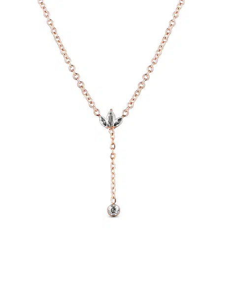 VUCH Krystel Rose Gold Necklace