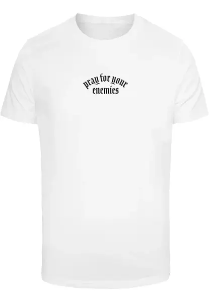Men's T-Shirt Pray For Your Enemies white
