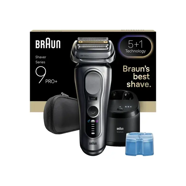 Braun Series 9 PRO+ 9667CC elektrický holiaci strojček + stanica SmartCare, strieborný