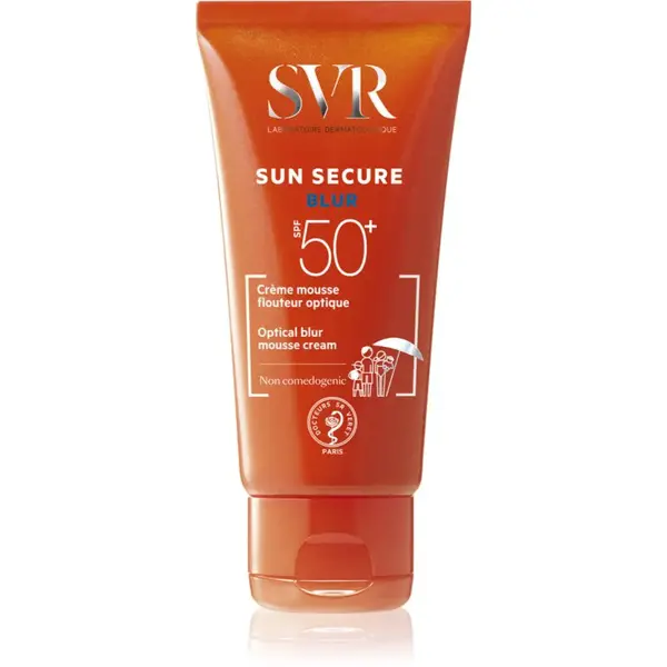 SVR Sun Secure Blur ochranná pena pre zjednotenie tónu pleti SPF 50+ 50 ml