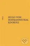 Kdokoli - Hugo von Hofmannsthal - kniha z kategorie Drama a divadelní hry