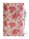 Diář 18 měsíční Růžičky (18 měsíční diáře 2021-2022)