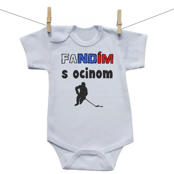 Boodyy Body s krátkym rukávom Fandím s ocinom 68 (3-6 mesiacov)