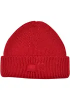Knitted woolen hat with a large volume
