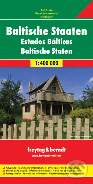 Baltische Staaten 1:400 000 (Automapa - Platná do r. 2019)