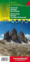 WKS  3 Pustertal, Bruneck, Drei Zinnen 1:50 000/Turistická mapa