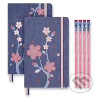 Moleskine - set Sakura (zápisníky, grafitové ceruzky)