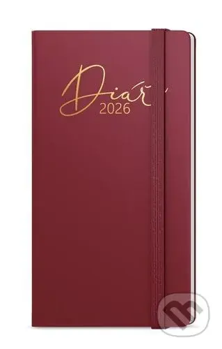 Týdenní diář 2026 Jakub Luxi kapesní bordó