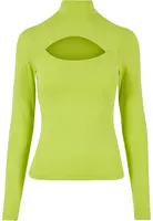 Women's turtleneck with long sleeves - yellow