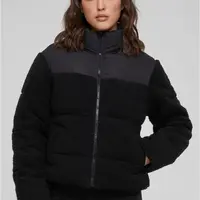 Women's short jacket Sherpa Mix black/black