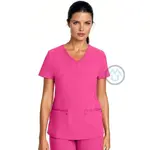 Dámska blúza JULIET s elastickými pásmi na bokoch - ružová XS