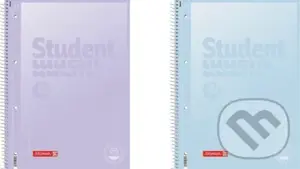 Brunnen student blok pastel A4 - linka, 80 listů, fialový/modrý