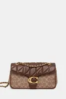 Kabelka Coach TABBY hnědá barva, CY815