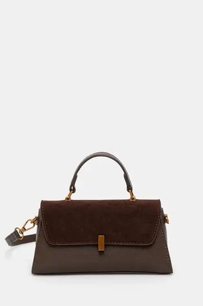 Kabelka Answear.LAB hnědá barva