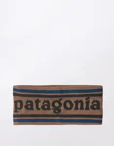 Patagonia Powder Town Headband Park Stripe: Marlow Brown