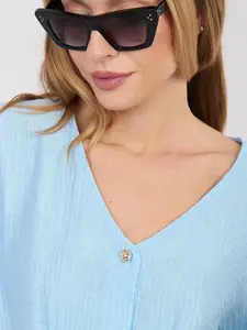 Světle modrá halenka na léto