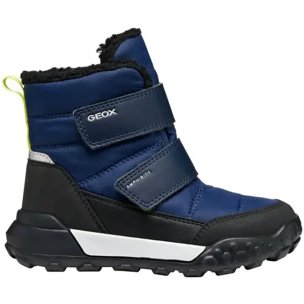 Geox J TREKKYUP B ABX F Dětská zimní obuv, tmavě modrá, velikost