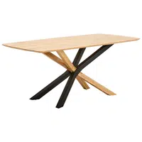 Linea Natura JÍDELNÍ STŮL, dub, černá, barvy dubu, 180/90/75 cm