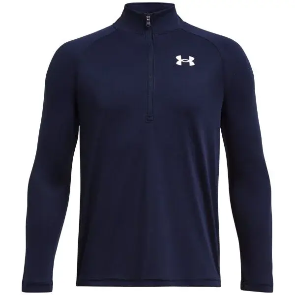 Under Armour TECH 2.0 1/2 ZIP Chlapecké triko s dlouhým rukávem, tmavě modrá, velikost M