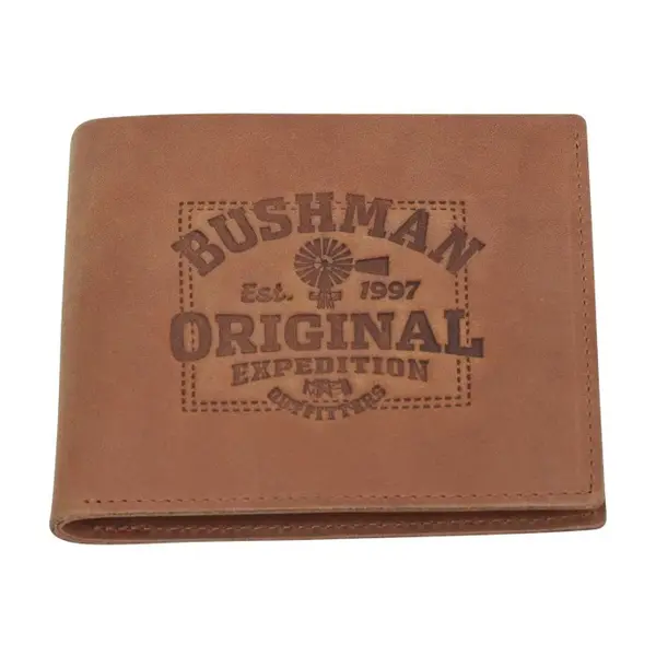 Bushman Pánska kožená peňaženka Yala II, hnedá UNI