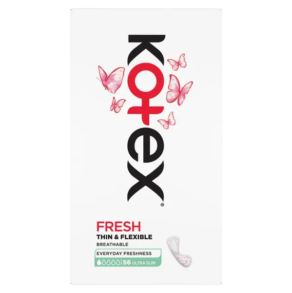 KOTEX Slipové vložky UltraSlim Fresh 56 kusů