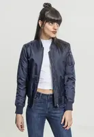 Women's Basic Bomber Jacket Navy