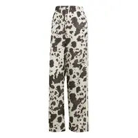 ADIDAS ORIGINALS Nohavice 'Satin Wide Leg'  tmavohnedá / šedobiela