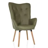 MID.YOU KŘESLO UŠÁK, textil, zelená