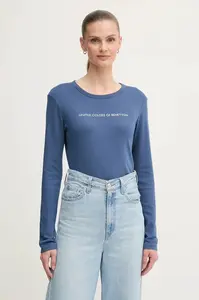 Bavlněné tričko s dlouhým rukávem United Colors of Benetton