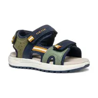 Dětské sandály Geox SANDAL ALBEN zelená barva