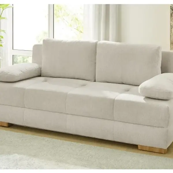 Rozkládací pohovka na spaní Calli, béžová látka