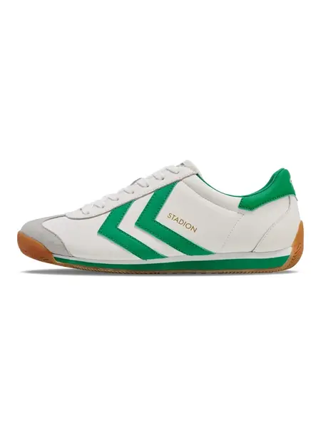 Hummel Nízke tenisky 'Stadion'  sivá / zelená / biela