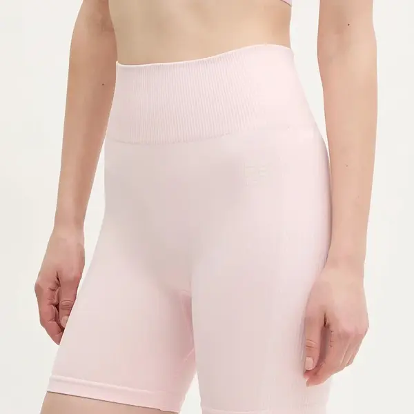 Tréninkové šortky P.E Nation Restore Seamless béžová barva, hladké, high waist, 243S296